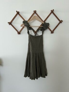 Altar'd State Olive Green Mini Dress with Twisted Straps